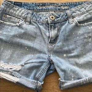 Distressed shorts